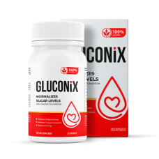 Gluconix - cápsulas para controle dos níveis de açúcar no sangue.